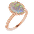 Oval Black Opal 13_Rose Gold_Oval
