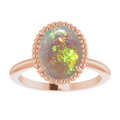 Oval White Opal 14_Rose Gold_Oval