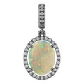 Oval Boulder Opal 95_Sterling Silver_Oval Oval Boulder Opal 95_Sterling Silver_Oval