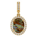 Oval Boulder Opal 107_Yellow Gold_Oval Oval Boulder Opal 107_Yellow Gold_Oval