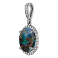 Oval Boulder Opal 109_White Gold_Oval Oval Boulder Opal 109_White Gold_Oval