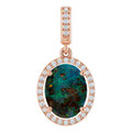 Oval Boulder Opal 109_Rose Gold_Oval Oval Boulder Opal 109_Rose Gold_Oval