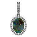 Oval Boulder Opal 111_White Gold_Oval Oval Boulder Opal 111_White Gold_Oval