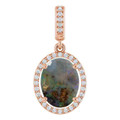 Oval Boulder Opal 113_Rose Gold_Oval Oval Boulder Opal 113_Rose Gold_Oval