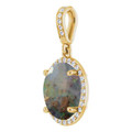 Oval Boulder Opal 113_Yellow Gold_Oval Oval Boulder Opal 113_Yellow Gold_Oval