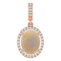 Oval White Opal 117_Rose Gold_Oval Oval White Opal 117_Rose Gold_Oval