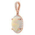 Oval White Opal 117_Rose Gold_Oval Oval White Opal 117_Rose Gold_Oval