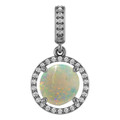 Round White Opal 120_Sterling Silver_Round Round White Opal 120_Sterling Silver_Round
