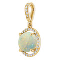 Round White Opal 120_Yellow Gold_Round Round White Opal 120_Yellow Gold_Round