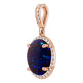 Oval Black Opal 122_Rose Gold_Oval Oval Black Opal 122_Rose Gold_Oval