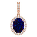 Oval Black Opal 122_Rose Gold_Oval Oval Black Opal 122_Rose Gold_Oval