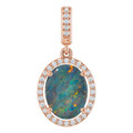 Oval White Opal 141_Rose Gold_Oval Oval White Opal 141_Rose Gold_Oval