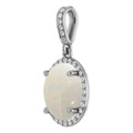 Oval White Opal 142_Sterling Silver_Oval Oval White Opal 142_Sterling Silver_Oval