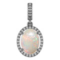 Oval White Opal 1_Sterling Silver_Oval Oval White Opal 1_Sterling Silver_Oval