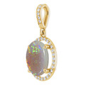 Oval White Opal 14_Yellow Gold_Oval Oval White Opal 14_Yellow Gold_Oval
