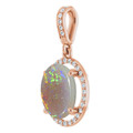 Oval White Opal 14_Rose Gold_Oval Oval White Opal 14_Rose Gold_Oval