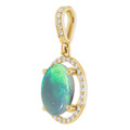 Oval Black Opal 16_Yellow Gold_Oval Oval Black Opal 16_Yellow Gold_Oval