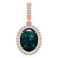 Oval Black Opal 17_Rose Gold_Oval Oval Black Opal 17_Rose Gold_Oval