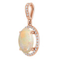 Oval White Opal 18_Rose Gold_Oval Oval White Opal 18_Rose Gold_Oval