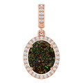 Oval Boulder Opal 34_Rose Gold_Oval Oval Boulder Opal 34_Rose Gold_Oval