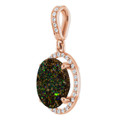 Oval Boulder Opal 34_Rose Gold_Oval Oval Boulder Opal 34_Rose Gold_Oval