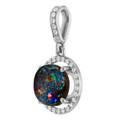 Round Boulder Opal 47_Sterling Silver_Round Round Boulder Opal 47_Sterling Silver_Round