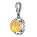 Round Black Opal 56_Sterling Silver_Round Round Black Opal 56_Sterling Silver_Round