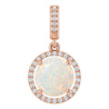 Round White Opal 57_Rose Gold_Round Round White Opal 57_Rose Gold_Round