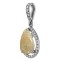 Teardrop Pipe Opal 39_White Gold_Teardrop Teardrop Pipe Opal 39_White Gold_Teardrop