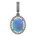 Oval Black Opal 92_Sterling Silver_Oval Oval Black Opal 92_Sterling Silver_Oval