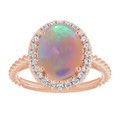 Oval Black Opal 76_Rose Gold_Oval Oval Black Opal 76_Rose Gold_Oval