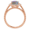 Oval Black Opal 76_Rose Gold_Oval Oval Black Opal 76_Rose Gold_Oval