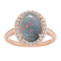 Oval Black Opal 12_Rose Gold_Oval