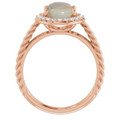 Oval White Opal 14_Rose Gold_Oval