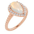 Teardrop White Opal 43_Rose Gold_Teardrop
