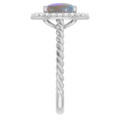 Oval Black Opal 76_Sterling Silver_Oval