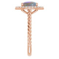 Oval Black Opal 76_Rose Gold_Oval