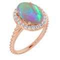 Oval Black Opal 76_Rose Gold_Oval