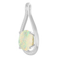 Oval Boulder Opal 95_White Gold_Oval Oval Boulder Opal 95_White Gold_Oval