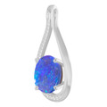 Oval Boulder Opal 103_White Gold_Oval Oval Boulder Opal 103_White Gold_Oval