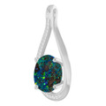 Oval Boulder Opal 108_Sterling Silver_Oval Oval Boulder Opal 108_Sterling Silver_Oval