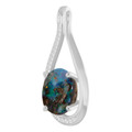 Oval Boulder Opal 109_Sterling Silver_Oval Oval Boulder Opal 109_Sterling Silver_Oval