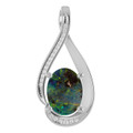 Oval Boulder Opal 111_White Gold_Oval Oval Boulder Opal 111_White Gold_Oval