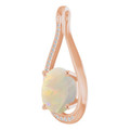 Oval White Opal 117_Rose Gold_Oval Oval White Opal 117_Rose Gold_Oval