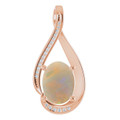 Oval White Opal 117_Rose Gold_Oval Oval White Opal 117_Rose Gold_Oval