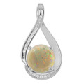 Round White Opal 118_Sterling Silver_Round Round White Opal 118_Sterling Silver_Round