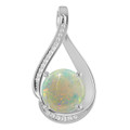 Round White Opal 120_Sterling Silver_Round Round White Opal 120_Sterling Silver_Round