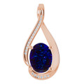 Oval Black Opal 122_Rose Gold_Oval Oval Black Opal 122_Rose Gold_Oval