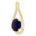 Oval Black Opal 122_Yellow Gold_Oval Oval Black Opal 122_Yellow Gold_Oval