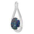 Oval Opal Triplet 134_Sterling Silver_Oval Oval Opal Triplet 134_Sterling Silver_Oval